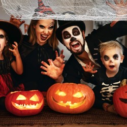 Biała Pajęczyna Halloween Pająki