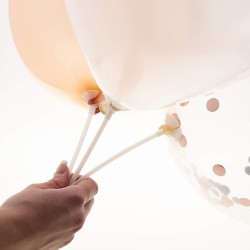 Balony z Konfetti 2 szt. Rose gold