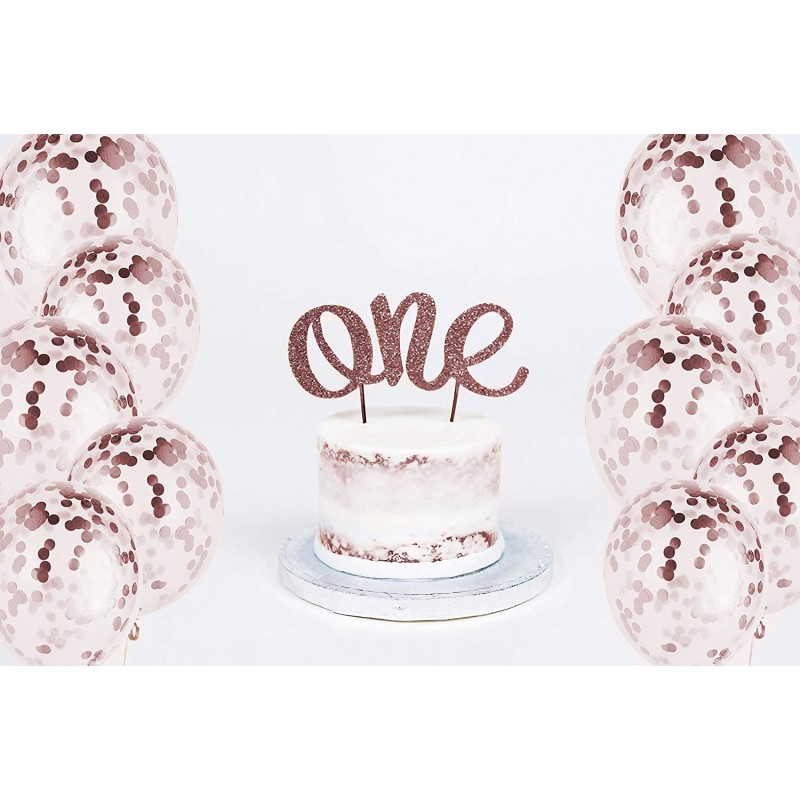 Balony z Konfetti 2 szt. Rose gold