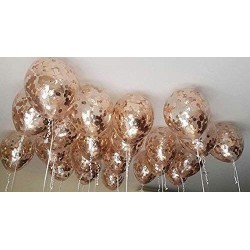 Balony z Konfetti 2 szt. Rose gold