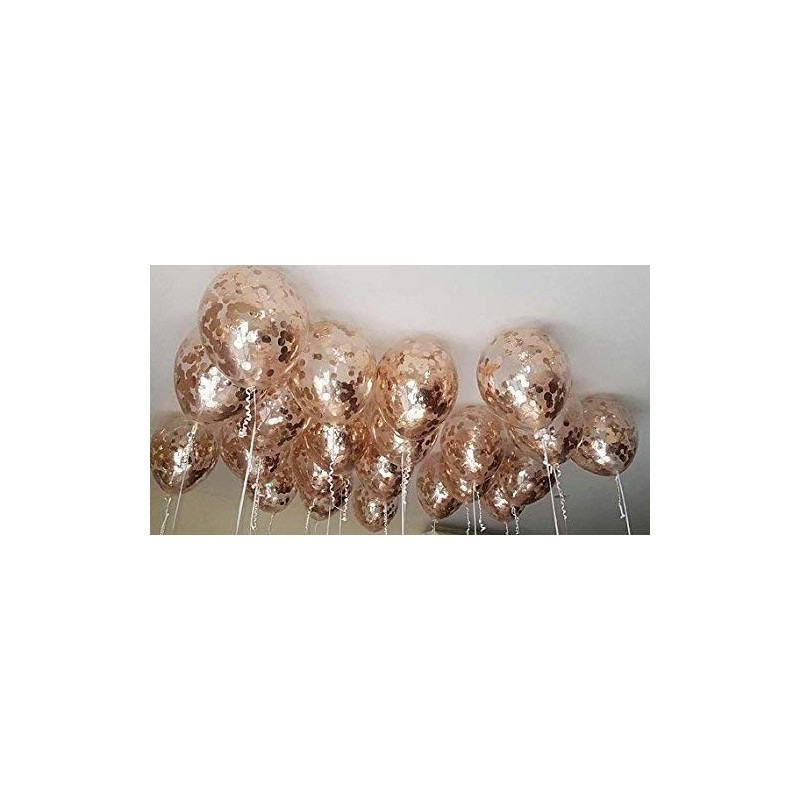 Balony z Konfetti 2 szt. Rose gold