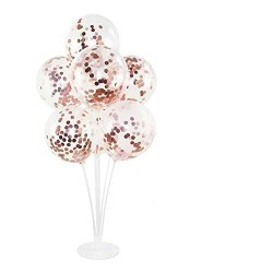 Balony z Konfetti 2 szt. Rose gold