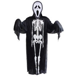 Strój Kościotrup Szkielet Frak Krzyk Halloween