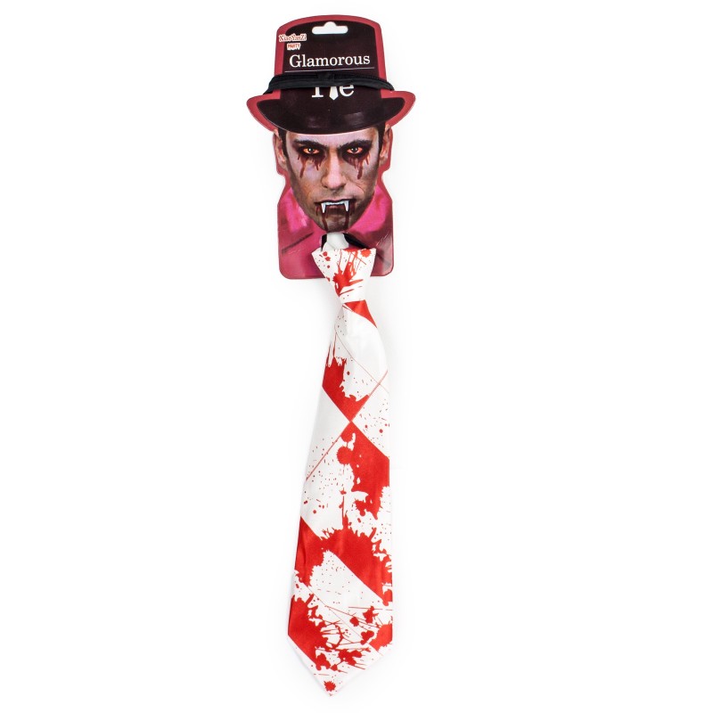 Krawat Zombie Halloween Straszny Bal Horror