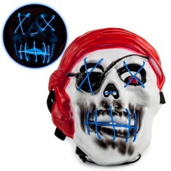 Maska LED Halloween Pirat...