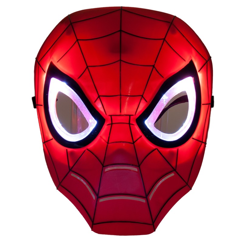 Maska Spiderman z LED świecącymi obwódkami