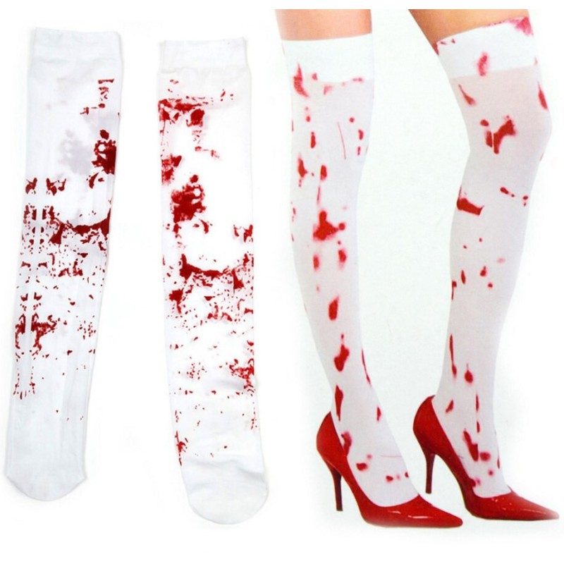 Pończochy Rajstopy Zombie Halloween Straszny Bal