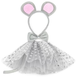 Strój Mysz Myszka Tiulowa Spódniczka Opaska Ogon