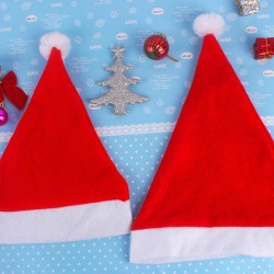 Świąteczna Czapka Mikołaja z Pomponem 1 szt.