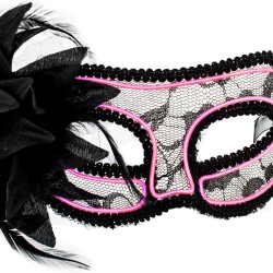 Maska wenecka baletowa świecąca LED