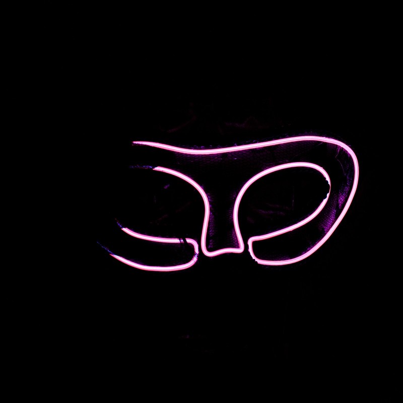 Maska wenecka baletowa świecąca LED