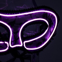 Maska wenecka baletowa świecąca LED