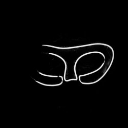 Maska wenecka baletowa świecąca LED