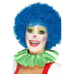 PERUKA AFRO NIEBIESKIE WŁOSY