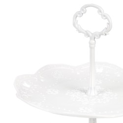 Patera 2 poziomy okrągła babeczki stojak na ciasto