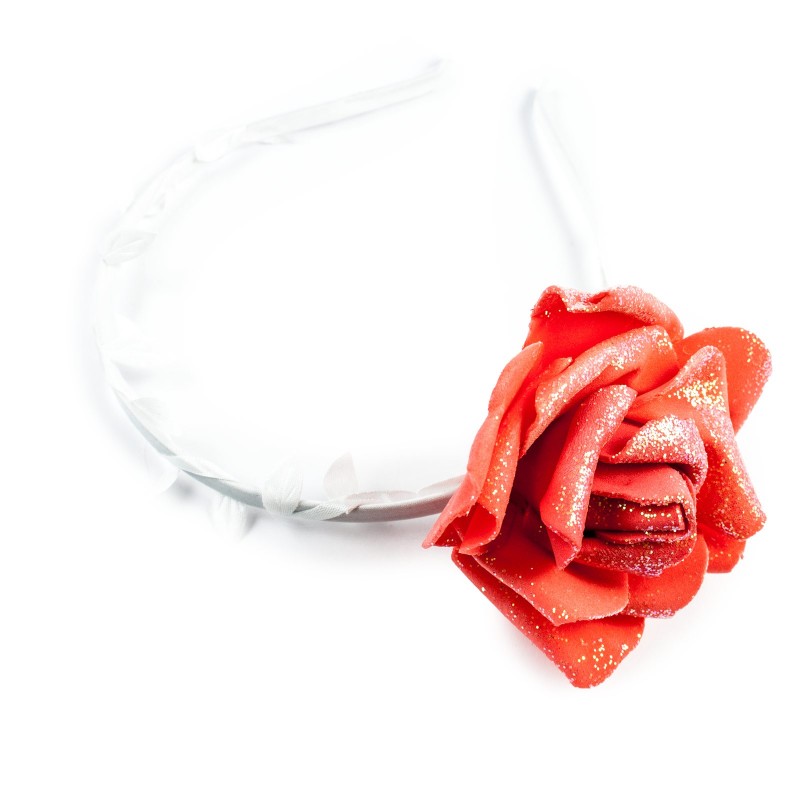 Wianek opaska z kwiatem kolory