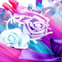 Wianek opaska z kwiatem kolory