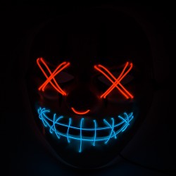 Maska Joker Red Nose Dwa kolory LED