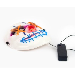 Maska Joker Red Nose Dwa kolory LED