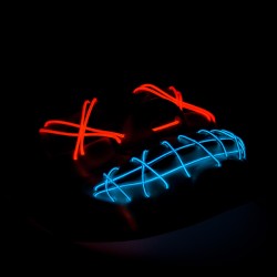 Maska Joker Red Nose Dwa kolory LED