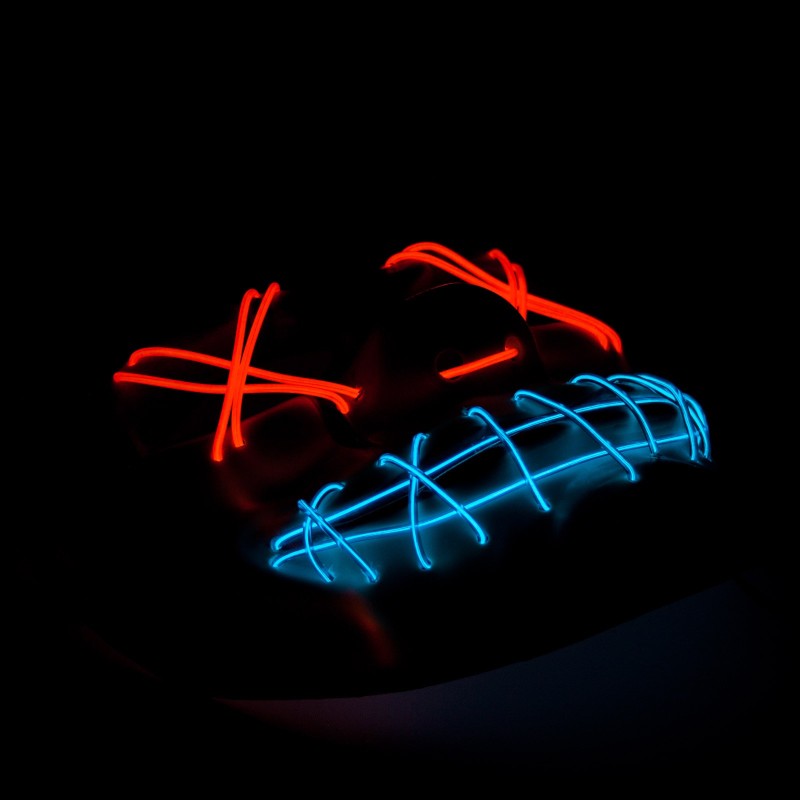 Maska Joker Red Nose Dwa kolory LED