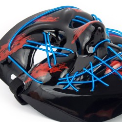 ŚWIECĄCA MASKA LED COSPLAY DJ PURGE RAVE PARTY