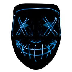 ŚWIECĄCA MASKA LED COSPLAY DJ PURGE RAVE PARTY