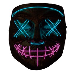 Maska LED ŚWIECĄCA Anonymous dwa KOLORY LED