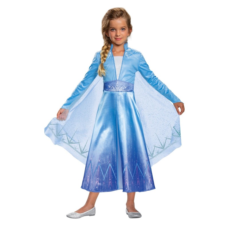 Strój Sukienka Elsa Frozen 2 Warkocz