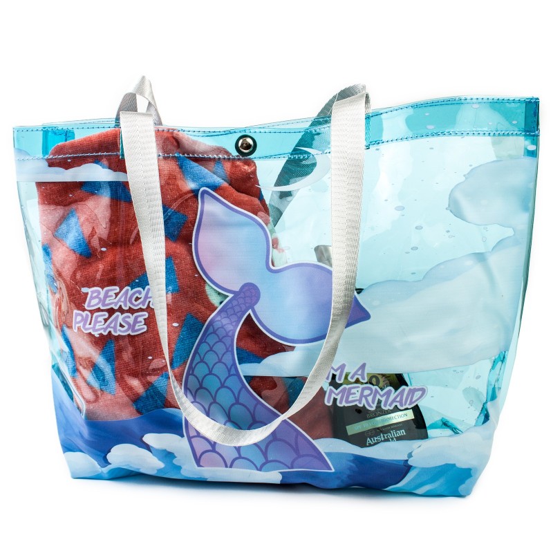 Torba plażowa transparentna