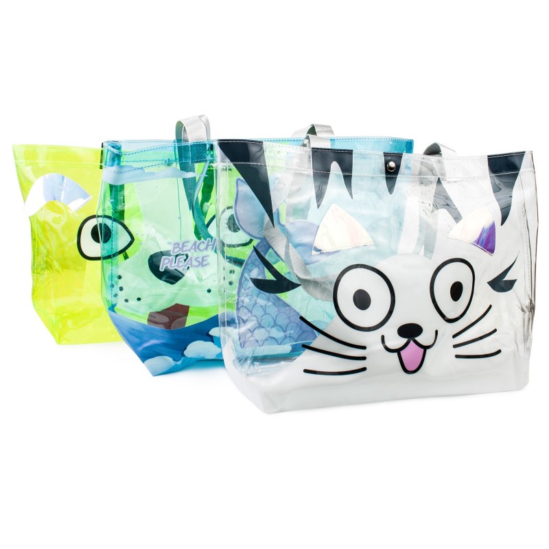 Torba plażowa transparentna