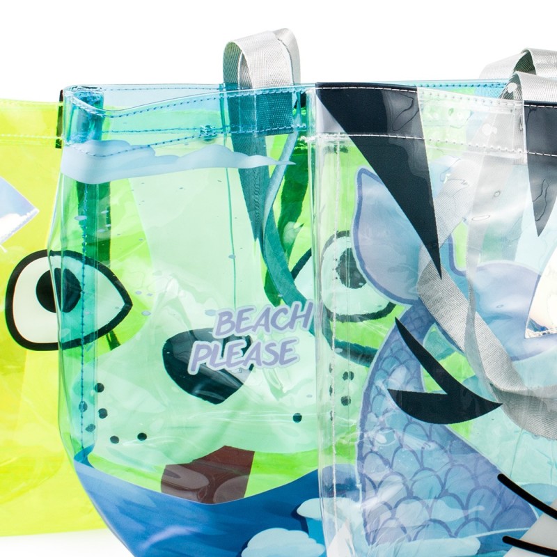 Torba plażowa transparentna