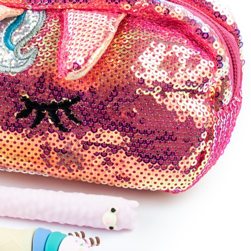 Piórnik cekiny unicorn jednorożec pegaz