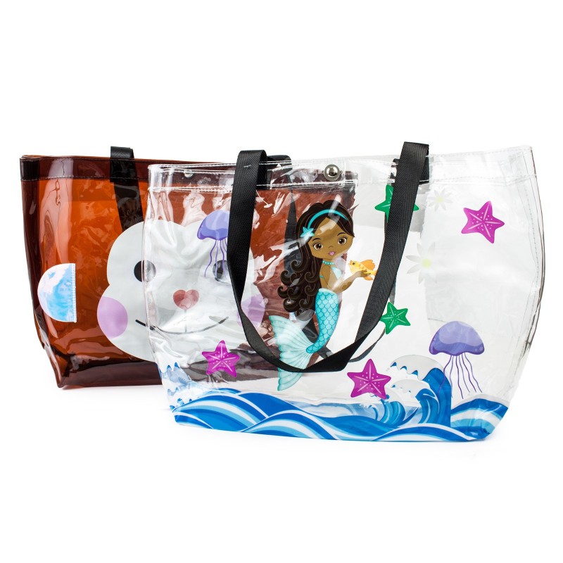 Torba plażowa transparentna