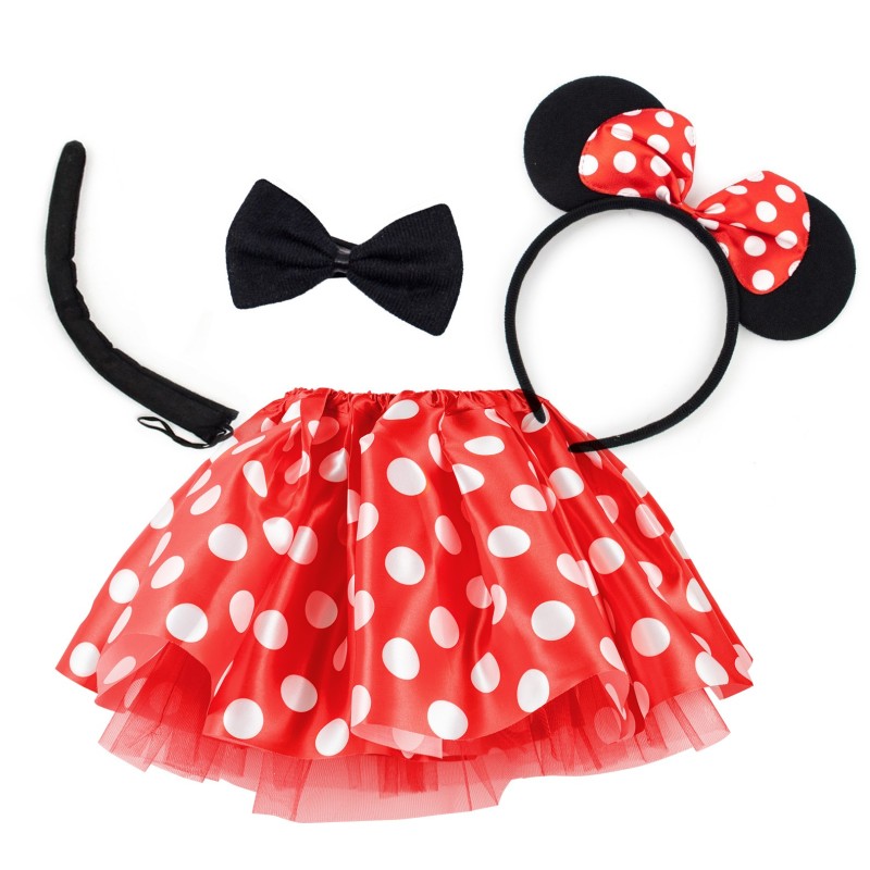 Zestaw strój Myszka Minnie z opaską