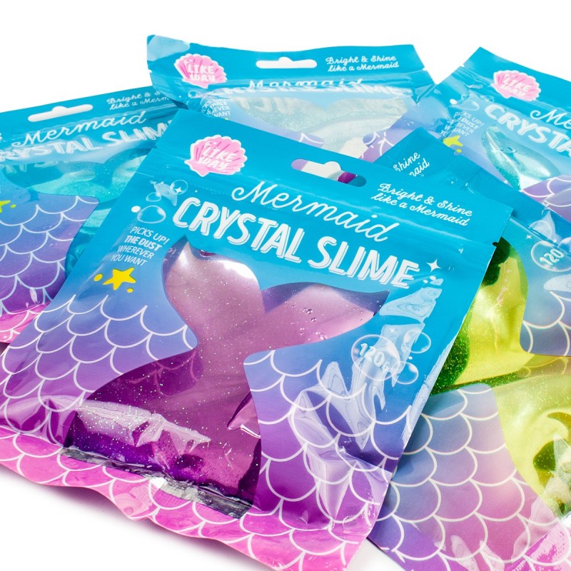 Glinka Slime Masa plastyczna Syrenka Mermaid Crystal 120g