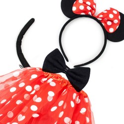 Zestaw Przebranie Myszka Minnie Spódniczka Opaska Muszka Ogonek