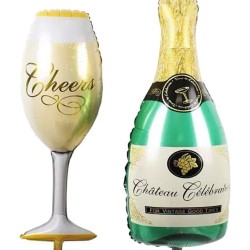 Balon foliowy Glass Kieliszek 23.5x39.9