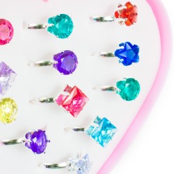 BIŻUTERIA DLA DZIEWCZYNKI PIERŚCIONKI zestaw BOX