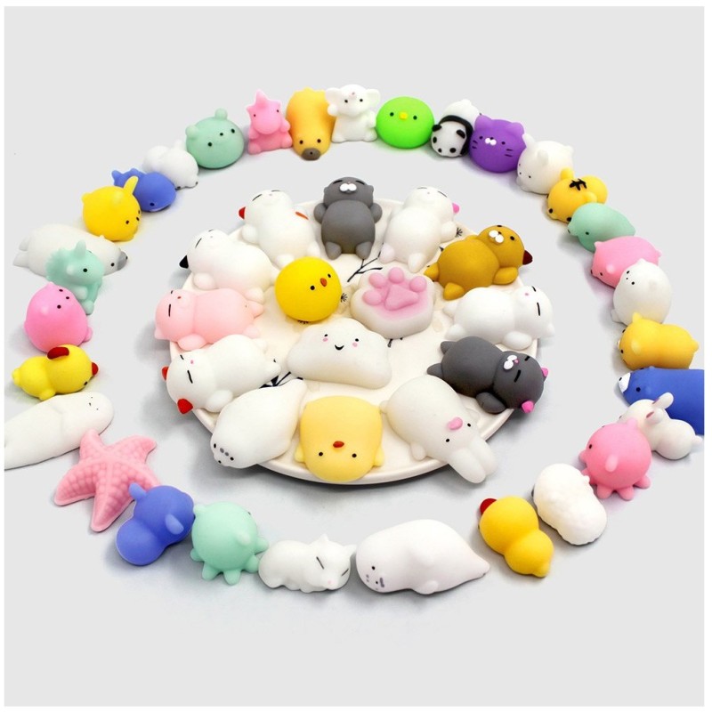 Zestaw MOCHI Squishy Squishies GNIOTKI FIDGET TOYS