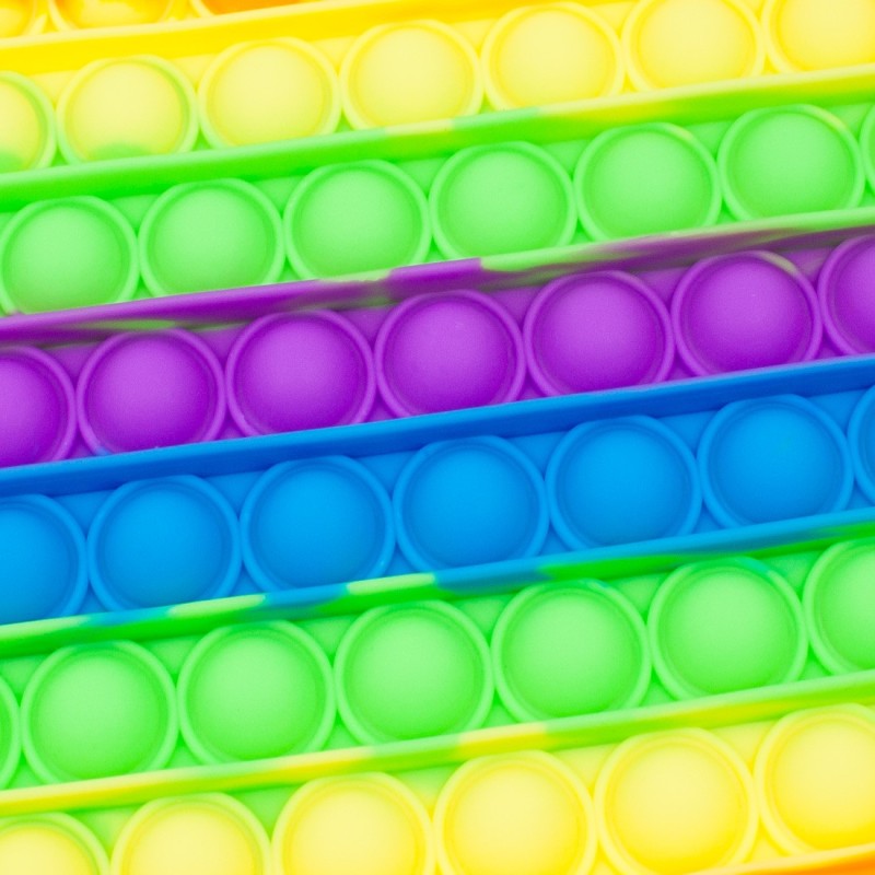 Popit XL kółko tęczowe