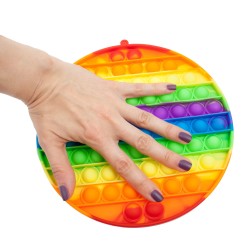 Popit XL kółko tęczowe