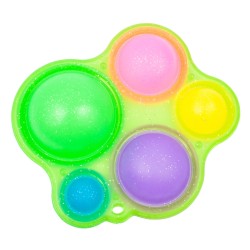 Fidget toy pop it Dimple z brokatem