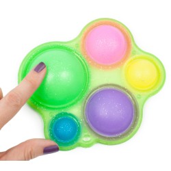 Fidget toy pop it Dimple z brokatem