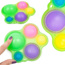 Fidget toy pop it Dimple z brokatem