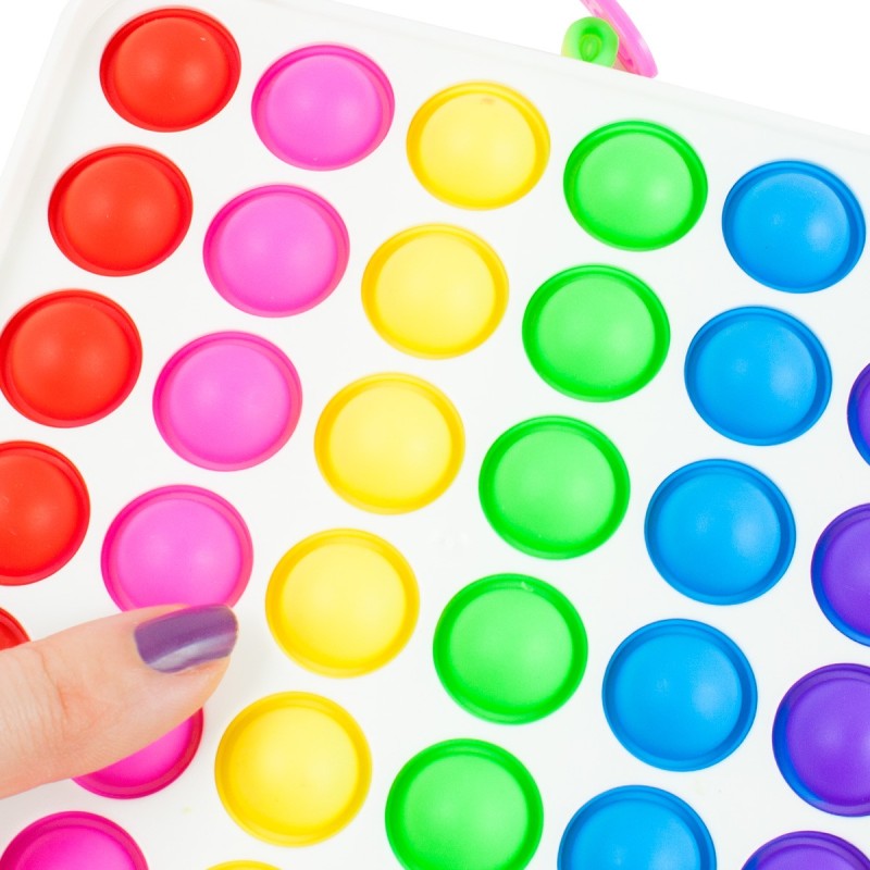 Popit zabawka sensoryczna z zawieszką 13x13 cm