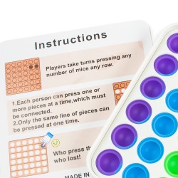 Popit zabawka sensoryczna z zawieszką 13x13 cm