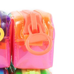 Kolorowy Piórnik z dużym suwakiem tęczowy