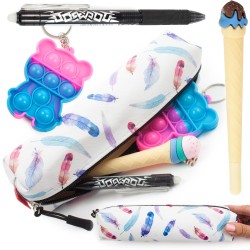 Piórnik szkolny tuba piórka