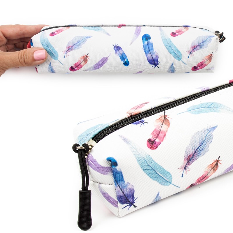 Piórnik szkolny tuba piórka